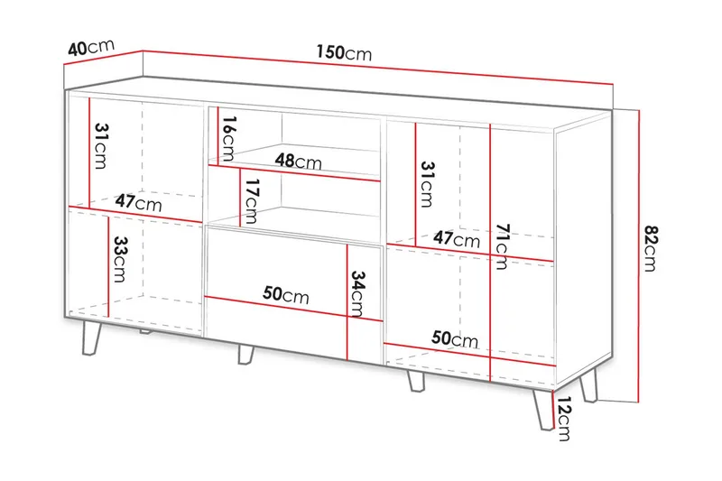 Juniskär Byrå - Svart|Ek - Förvaring - Förvaringsmöbler - Byrå