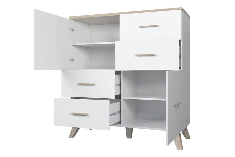 Kardos Byrå 45x110 cm - Natur/Svart - Förvaring - Förvaringsmöbler - Byrå