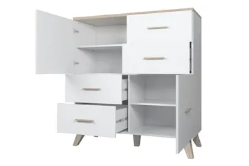 Kardos Byrå 45x110 cm - Natur/Svart - Förvaring - Förvaringsmöbler - Byrå