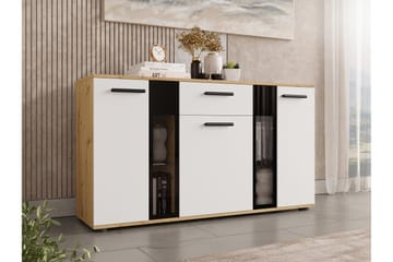 Komoda Leagreen 140 cm - Trä/natur/Vit - Förvaring - Förvaringsmöbler - Byrå