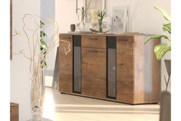 Komoda Leagreen 140 cm - Trä/natur/Vit - Förvaring - Förvaringsmöbler - Byrå