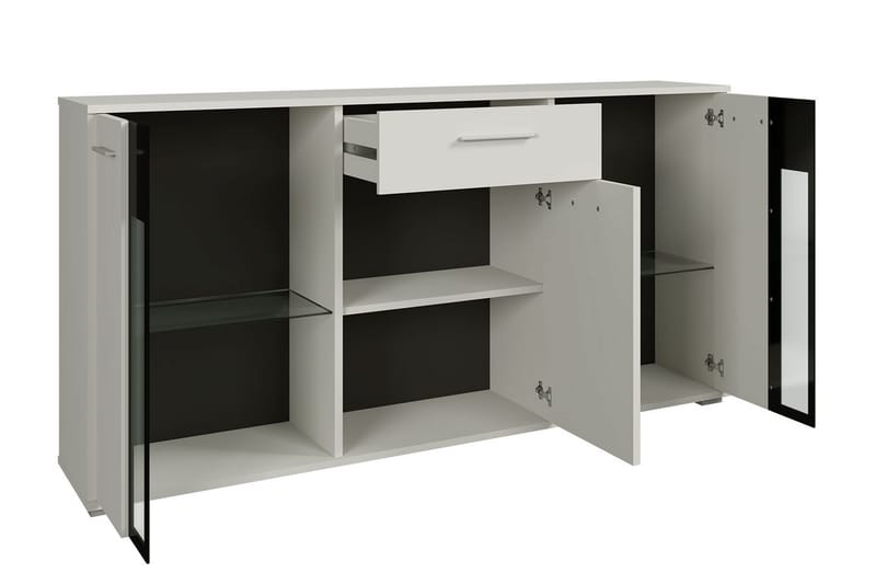 Komoda Leagreen 140 cm - Trä/natur/Vit - Förvaring - Förvaringsmöbler - Byrå