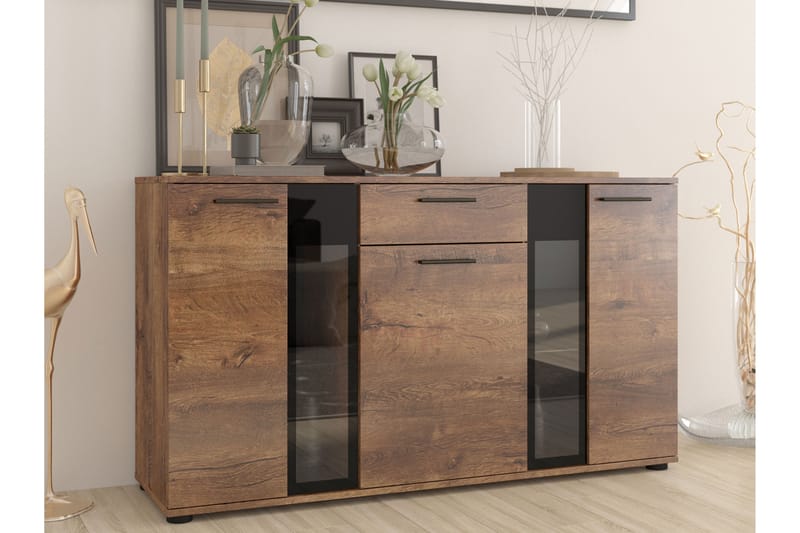 Komoda Leagreen 140 cm - Trä/natur/Vit - Förvaring - Förvaringsmöbler - Byrå