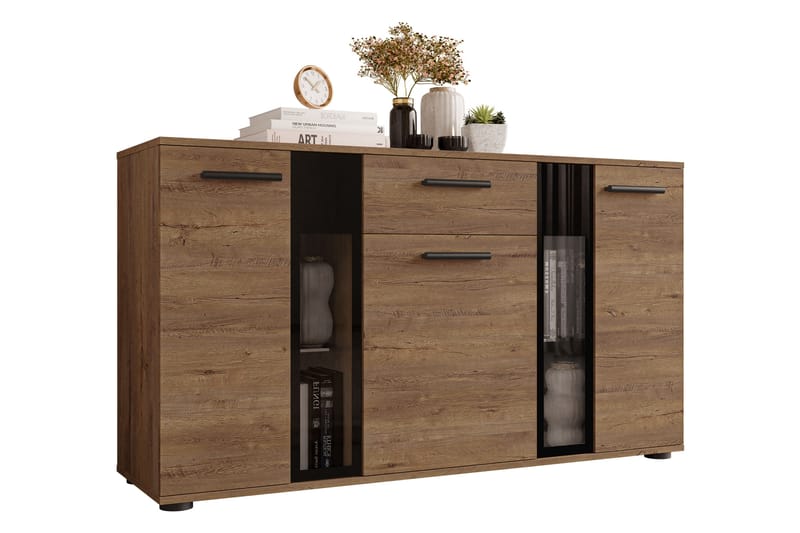Komoda Leagreen 140 cm - Trä/natur/Vit - Förvaring - Förvaringsmöbler - Byrå