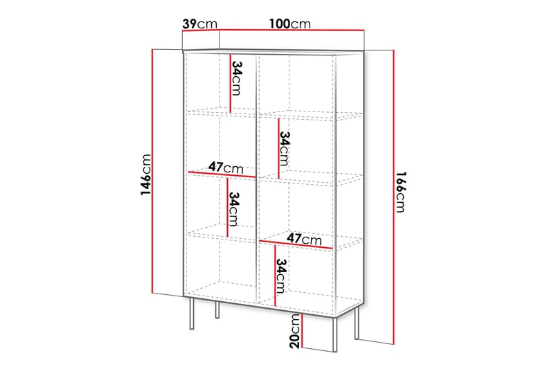 Laholm Byrå 100 cm - Vit - Förvaring - Förvaringsmöbler - Byrå