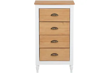 Lenham Byrå 45x35 cm 4 Lådor - Vit - Förvaring - Förvaringsmöbler - Byrå