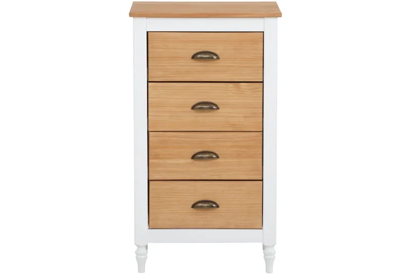 Lenham Byrå 45x35 cm 4 Lådor, Vit