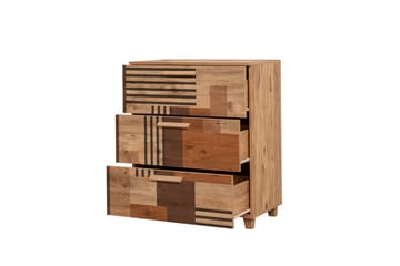 Leva Byrå 80x95 cm Brun - Hanah Home - Förvaring - Förvaringsmöbler - Byrå - Hallbyrå