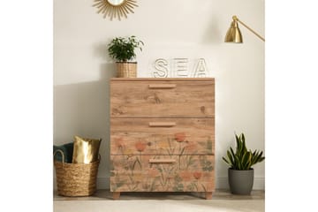 Leva Byrå 80x95 cm Brun - Hanah Home - Förvaring - Förvaringsmöbler - Byrå - Hallbyr å