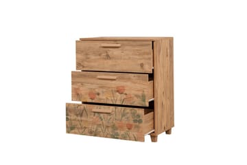 Leva Byrå 80x95 cm Brun - Hanah Home - Förvaring - Förvaringsmöbler - Byrå - Hallbyrå