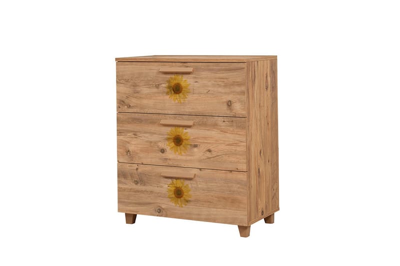 Byrå Leva 80x95 cm Brun - Hanah Home - Förvaring - Förvaringsmöbler - Byrå - Hallbyrå