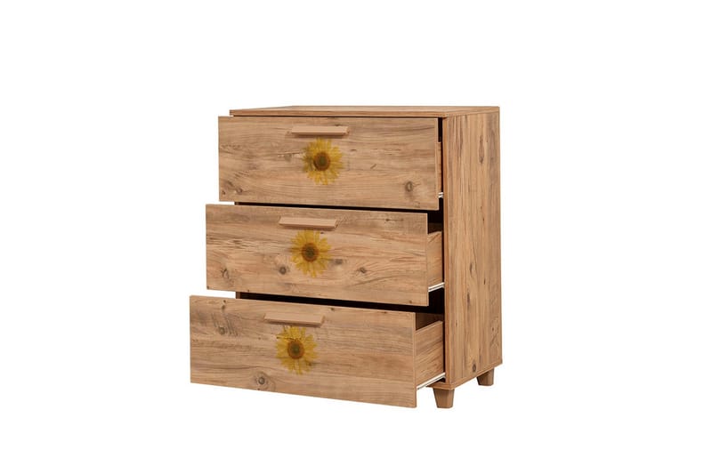 Byrå Leva 80x95 cm Brun - Hanah Home - Förvaring - Förvaringsmöbler - Byrå - Hallbyrå