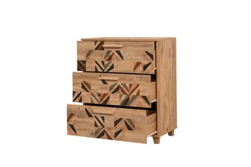 Byrå Leva 80x95 cm Brun - Hanah Home - Förvaring - Förvaringsmöbler - Byrå - Hallbyrå