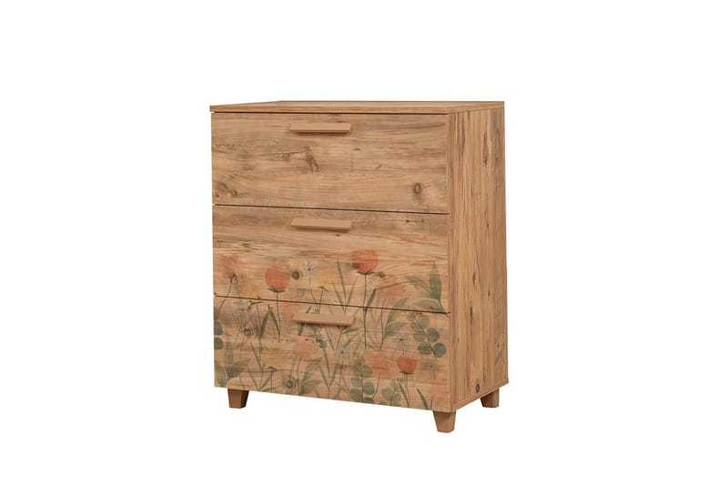 Byrå Leva 80x95 cm Brun - Hanah Home - Förvaring - Förvaringsmöbler - Byrå - Hallbyrå