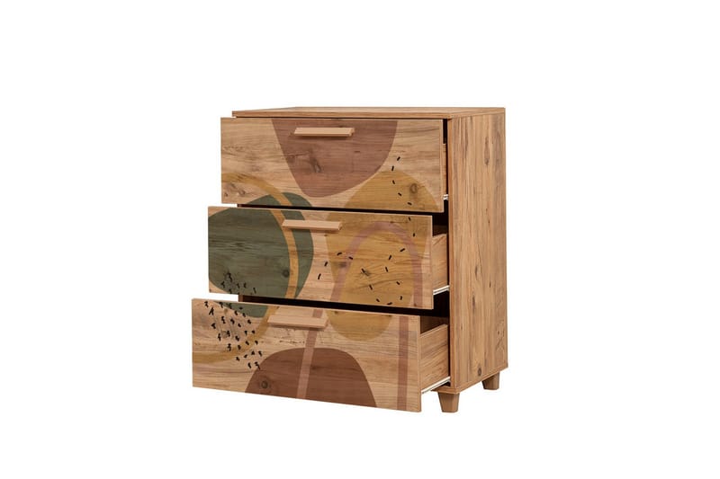 Byrå Leva 80x95 cm Brun - Hanah Home - Förvaring - Förvaringsmöbler - Byrå - Hallbyrå