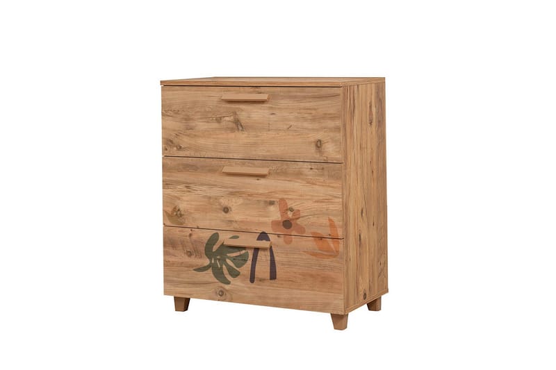 Leva Byrå 80x95 cm Brun - Hanah Home - Förvaring - Förvaringsmöbler - Byrå - Hallbyrå