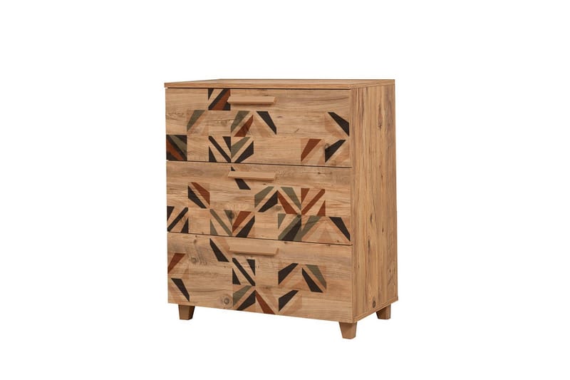 Leva Byrå 80x95 cm Brun - Hanah Home - Förvaring - Förvaringsmöbler - Byrå - Hallbyrå
