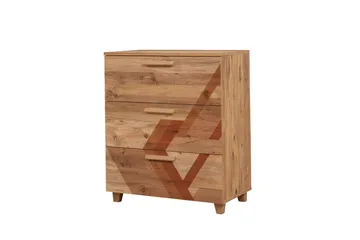 Leva Byrå 80x95 cm Brun - Hanah Home - Förvaring - Förvaringsmöbler - Byrå - Hallbyrå