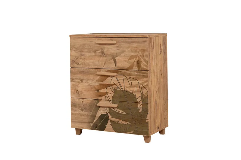 Leva Byrå 80x95 cm Brun - Hanah Home - Förvaring - Förvaringsmöbler - Byrå - Hallbyrå
