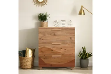 Leva Byrå 80x95 cm Brun - Hanah Home - Förvaring - Förvaringsmöbler - Byrå - Hallbyrå