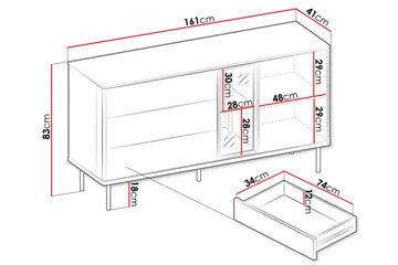 Levisa Byrå - Cashmere - Förvaring - Förvaringsmöbler - Byrå