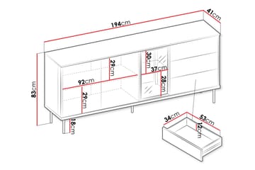 Levisa Byrå - Cashmere - Förvaring - Förvaringsmöbler - Byrå