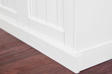 Livesey Skänkvitrin A 131 cm - Vit/Brun - Förvaring - Förvaringsmöbler - Byrå