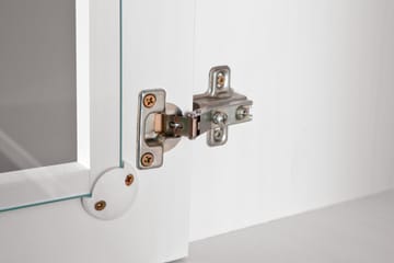 Livesey Skänkvitrin A 131 cm - Vit/Brun - Förvaring - Förvaringsmöbler - Byrå