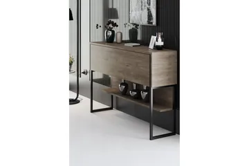 Luxe Byrå 120 cm - Svart/Valnöt - Förvaring - Förvaringsmöbler - Byrå
