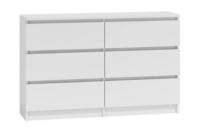 Malwa Byrå med Lådor 30 cm djup - Vit - Förvaring - Förvaringsmöbler - Byrå