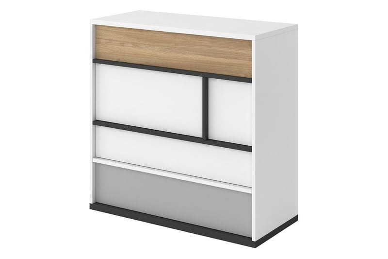 Metropolitan Byrå, Brun/Vit/Ljusgrå/Svart