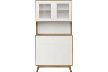 Mohak Byrå m. Överskåp - Vit/Brun - Förvaring - Förvaringsmöbler - Byrå