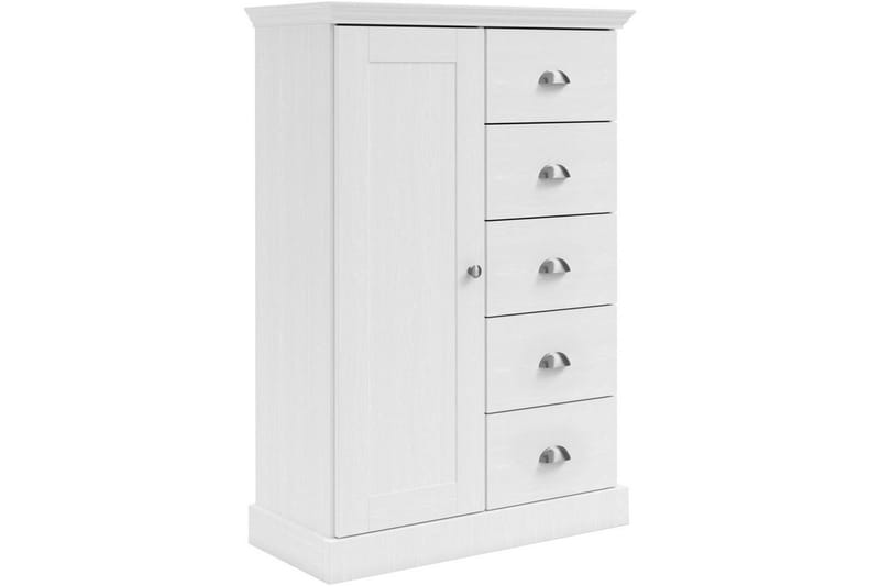 Byrå Motala 75x35x110 cm, Vit, 75x35x110 cm, Vit