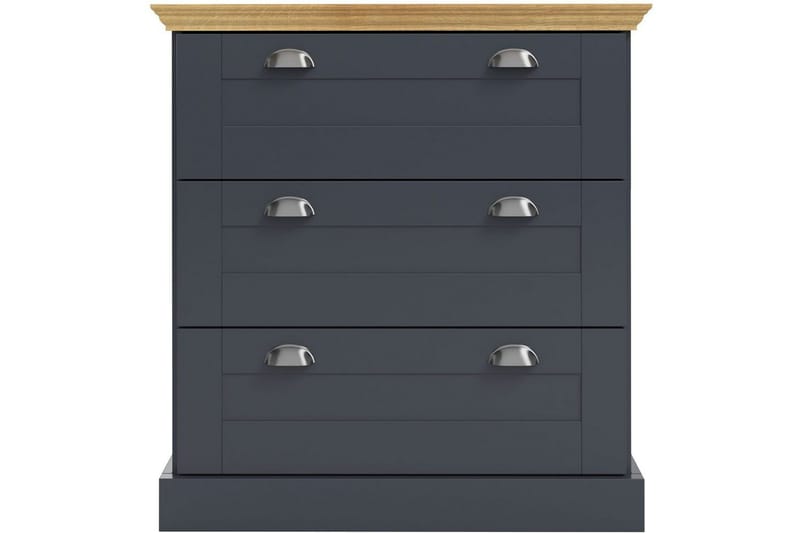 Byrå Motala 75x35x80 cm, Antracit/Ek - 75x35x80 cm, Antracit/Ek - Förvaring - Förvaringsmöbler - Byrå