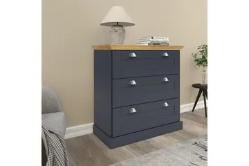 Byrå Motala 75x35x80 cm, Antracit/Ek - 75x35x80 cm, Antracit/Ek - Förvaring - Förvaringsmöbler - Byrå