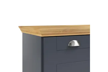 Byrå Motala 75x35x80 cm, Antracit/Ek - 75x35x80 cm, Antracit/Ek - Förvaring - Förvaringsmöbler - Byrå