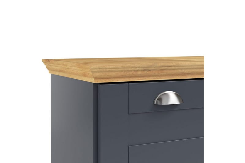Byrå Motala 75x35x80 cm, Antracit/Ek - 75x35x80 cm, Antracit/Ek - Förvaring - Förvaringsmöbler - Byrå