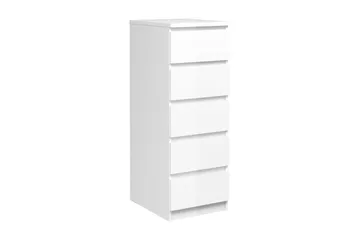 Naia Byrå 40 cm 5 Lådor - Vit/Högglans - Förvaring - Förvaringsmöbler - Byrå
