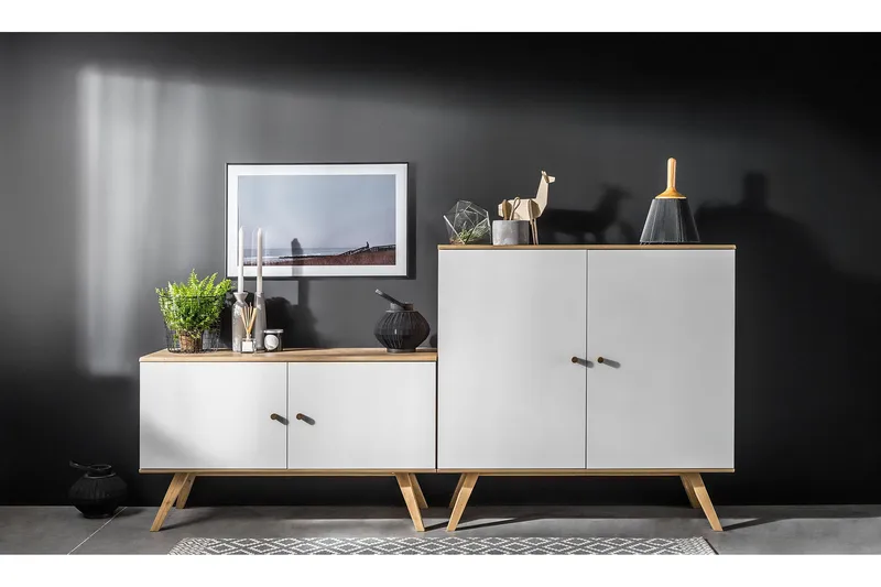 Nature Byrå Vit/Natur - Vit/Trä/natur - Förvaring - Förvaringsmöbler - Byrå