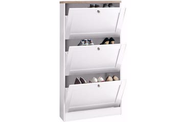 Naveen Skolåda 70x130 cm - Vit/Brun - Förvaring - Skåp - Förvaringsskåp