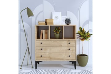 Byrå Neki 80x86 cm Beige - Hanah Home - Förvaring - Förvaringsmöbler - Byrå - Hallbyrå