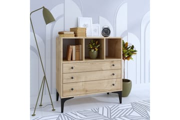 Byrå Neki 80x86 cm Beige - Hanah Home - Förvaring - Förvaringsmöbler - Byrå - Hallbyrå
