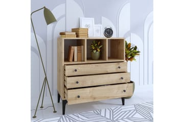 Byrå Neki 80x86 cm Beige - Hanah Home - Förvaring - Förvaringsmöbler - Byrå - Hallbyrå