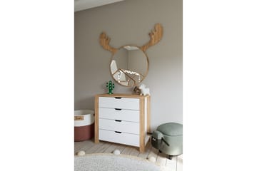 Nordhs Byrå 90 cm - Ljusbrun/Vit - Förvaring - Förvaringsmöbler - Byrå