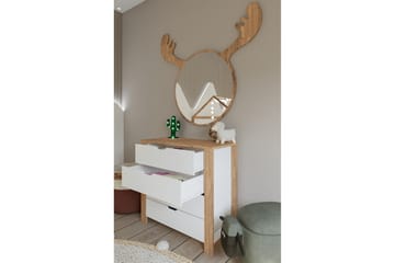 Nordhs Byrå 90 cm - Ljusbrun/Vit - Förvaring - Förvaringsmöbler - Byrå