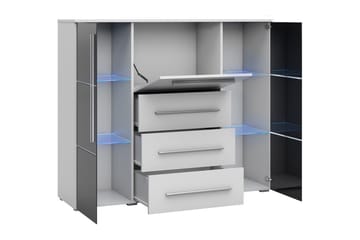 Norrhassel Byrå 136x39x115 cm - Vit - Förvaring - Förvaringsmöbler - Byrå