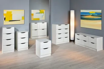 Novalis Byrå - Vit - Förvaring - Förvaringsmöbler - Byrå