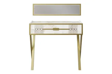 Ocotla Byrå 90x32 cm Låda - Vit - Möbler - Bord & matgrupp - Sminkbord & toalettbord - Sminkbord med spegel