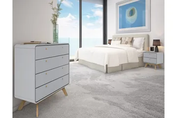 Olivet Byrå 80x39 cm - Grå - Förvaring - Förvaringsmöbler - Byrå