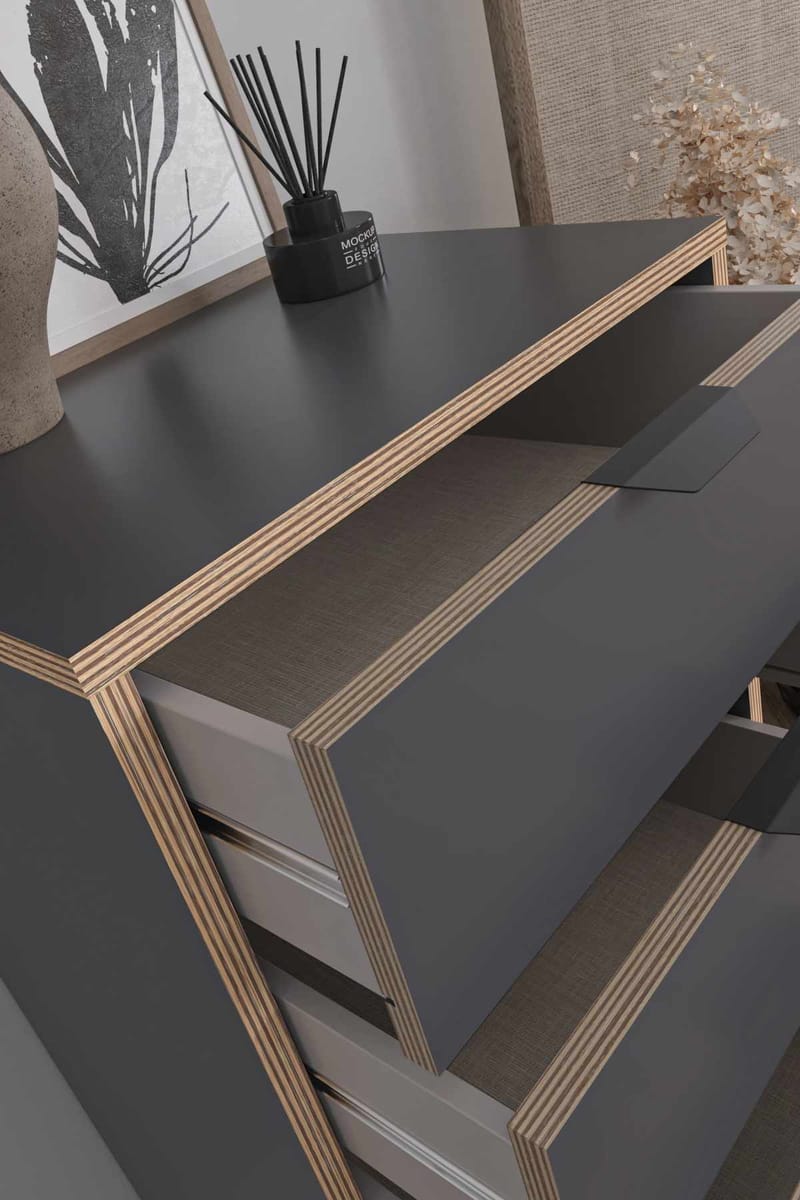 Olyros Byrå 105 cm - Antracit - Förvaring - Förvaringsmöbler - Byrå